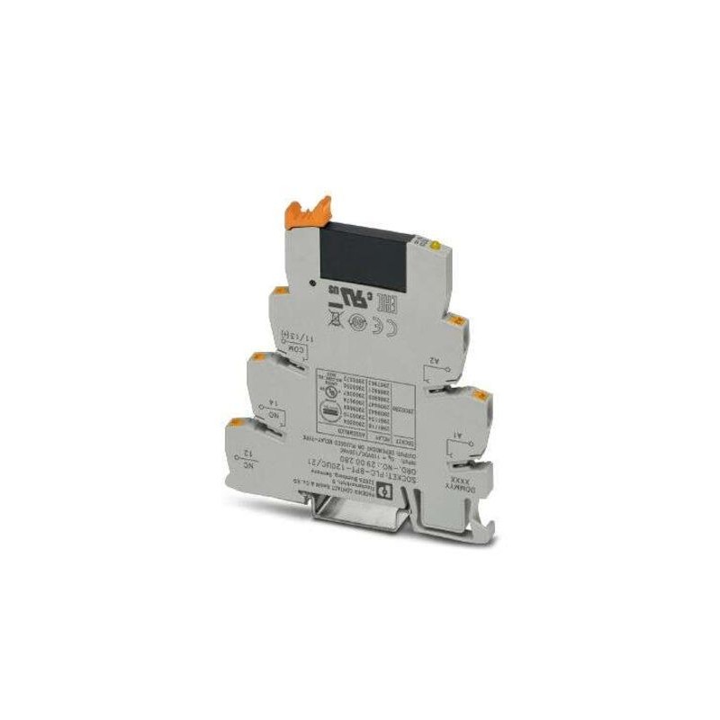 10 pcs - Phoenix Contact PLC-OPT-120UC/ 24DC/2 Series Solid State Relay, 3 A Load, DIN Rail Mount, 33 V dc Load