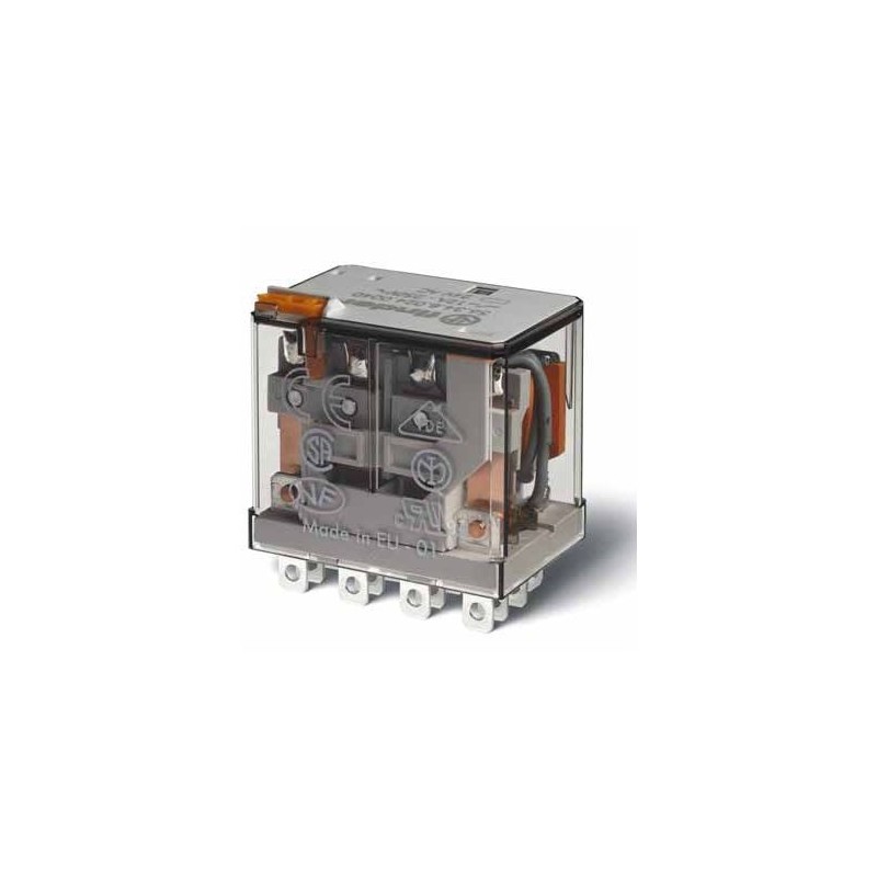 10 pcs - Finder Plug-In Mount Power Relay Module, 24V dc Coil, 12A Switching Current