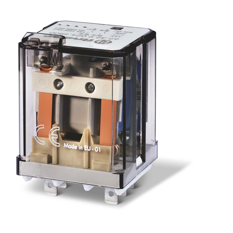 10 pcs - Finder Plug-In Mount Power Relay Module, 24V dc Coil, 16A Switching Current