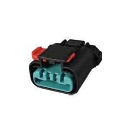 10 pcs : 33500340 - Automotive Connectors 4 way Female APEX 2.8 Unsealed Light Grey CONN w/CPA