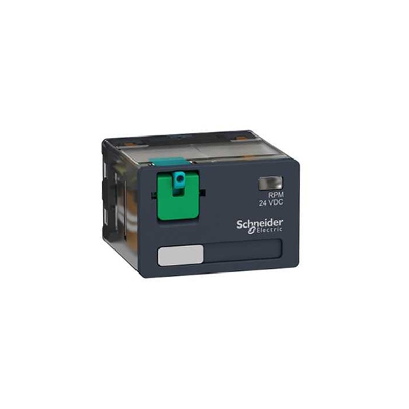 10 pcs - Schneider Electric DIN Rail Power Relay, 24V dc Coil, 15A Switching Current, 4PDT