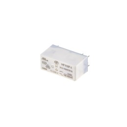 2 pcs - Hongfa Europe GMBH PCB Mount Power Relay, 12V dc Coil, 16A Switching Current, SPST