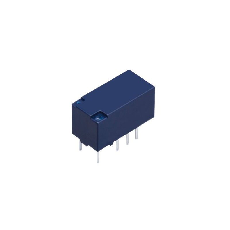 2 pcs - Panasonic PCB Mount Non-Latching Relay, 3V dc Coil, 46.7mA Switching Current, DPDT