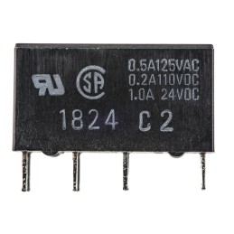 5 pcs - Omron PCB Mount Signal Relay, 3V dc Coil, 1A Switching Current, DPDT