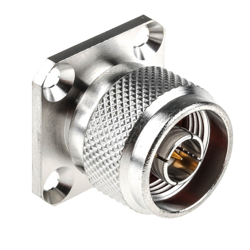 1 pcs - Radiall, Plug Panel Mount N Connector, 50Ω, Solder Termination, Straight Body