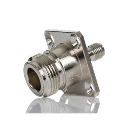 1 pcs - RS PRO Straight 50Ω Coaxial Adapter SMA Socket to N Socket 11GHz