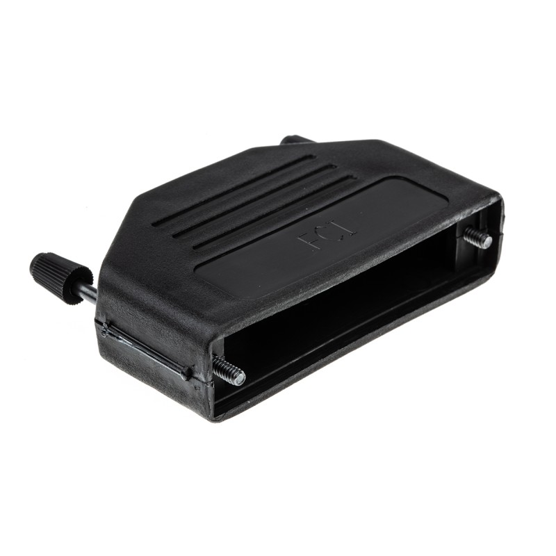 1 pcs - Amphenol ICC Thermoplastic D Sub Backshell, 50 Way, Strain Relief