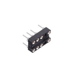 10 pcs : 110-43-210-10-002000 - IC & Component Sockets 8 POS RELAY SKT 200u Sn