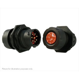 1 pcs - Souriau Circular Connector, 8 Contacts, Panel Mount, Plug, Male, IP68, IP69K, UTS Series