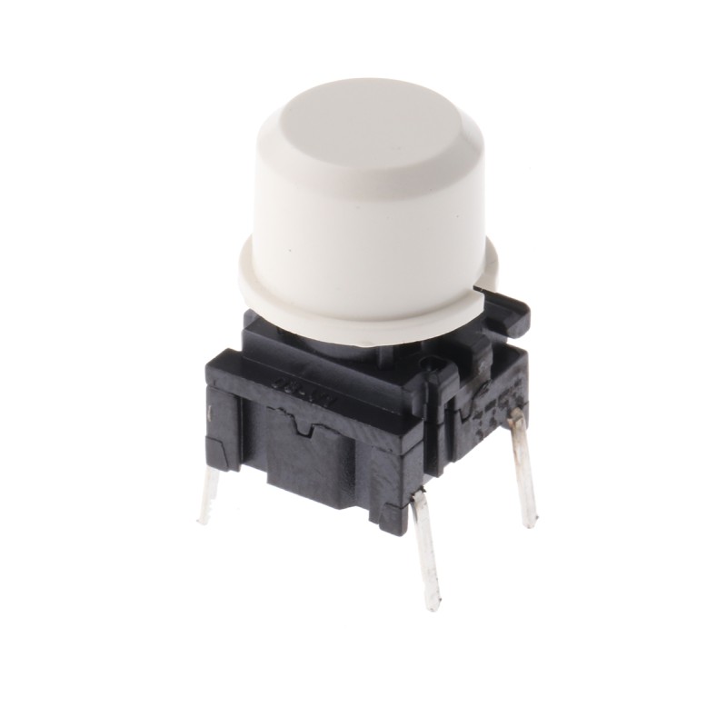 1 pcs - IP67 White Tact Switch, SPST 50 mA @ 24 V dc