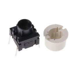 1 pcs - IP67 White Tact Switch, SPST 50 mA @ 24 V dc