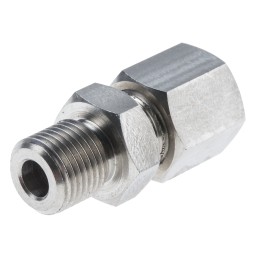 1 pcs - RS PRO In-Line Thermocouple Compression Fitting for Use with Thermocouple, 1/8 BSP, 4.5mm Probe, RoHS Compliant Standard