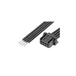 10 pcs : 219653-1040 - Rectangular Cable Assemblies Micro-One ISL Fem-Pigtail 4ckt 50mm