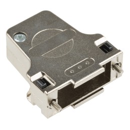 1 pcs - Phoenix Contact DSSC Series Die Cast Zinc Right Angle D Sub Backshell, 15 Way, Strain Relief