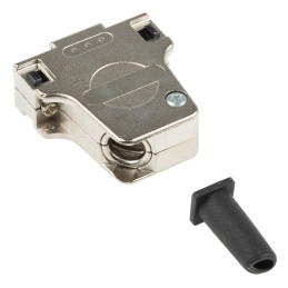 1 pcs - Phoenix Contact DSSC Series Die Cast Zinc Right Angle D Sub Backshell, 15 Way, Strain Relief