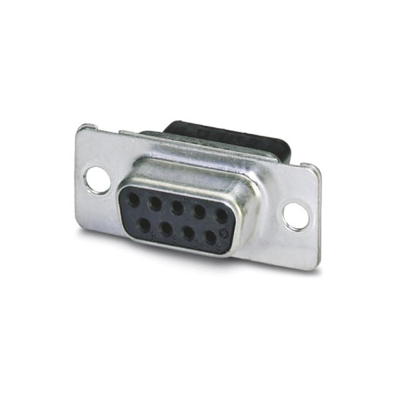 1 pcs - Phoenix Contact VS-09-BU-DSUB-CD-B 9 Way Panel Mount D-sub Connector Socket