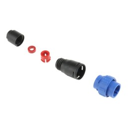 1 pcs - Bulgin Circular Connector, 6 Contacts, In-line, Miniature Connector, Plug, Male, IP68, Buccaneer 400 Series