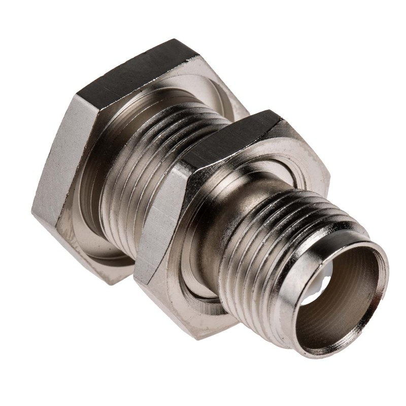 1 pcs - RS PRO, jack Panel Mount TNC Connector, 50Ω, Crimp Termination, Straight Body