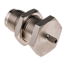 1 pcs - RS PRO, jack Panel Mount TNC Connector, 50Ω, Crimp Termination, Straight Body