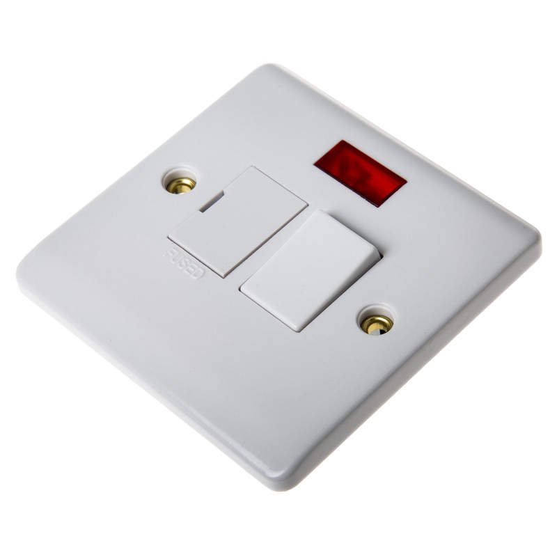 1 pcs - RS PRO 13A, 1 Gang Switched Fused Spur