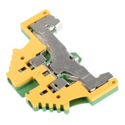 1 pcs - Weidmuller WPE Series Green/Yellow PE Terminal, 0.5 - 4mm², Single-Level, Screw Termination