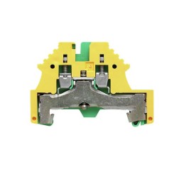 1 pcs - Weidmuller WPE Series Green/Yellow PE Terminal, 0.5 - 4mm², Single-Level, Screw Termination