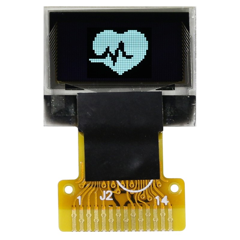 1 pcs - Midas 0.49in White Passive matrix OLED Display 64 x 32pixels COT I2C Interface