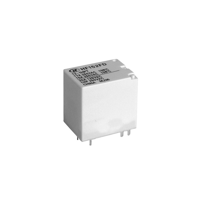 5 pcs - Hongfa Europe GMBH PCB Mount Power Relay, 5V dc Coil, 17A Switching Current, SPDT