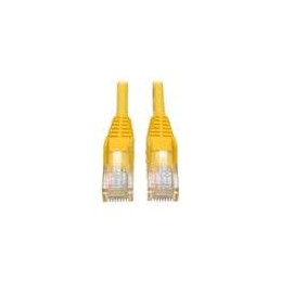 10 pcs : N001-001-YW - Ethernet Cables / Networking Cables 1' Cat5e/Cat5 350MHz RJ45 M/M Yellow 1'