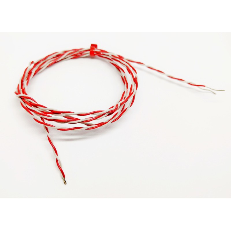 1 pcs - RS PRO Type K Thermocouple 2m Length, 1/0.3mm Diameter - +250°C