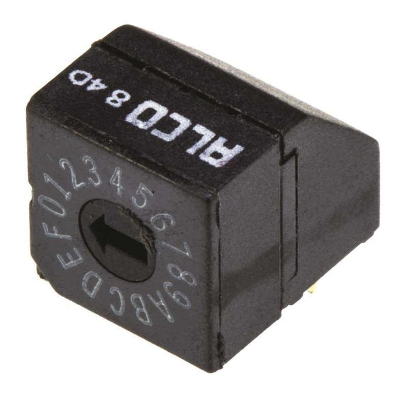 1 pcs - TE Connectivity 16 Way Through Hole DIP Switch 16P, Rotary Flush Actuator