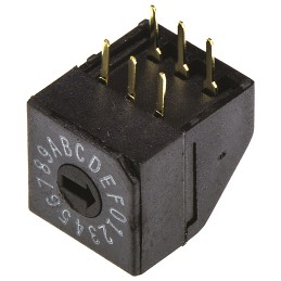1 pcs - TE Connectivity 16 Way Through Hole DIP Switch 16P, Rotary Flush Actuator