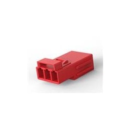10 pcs : 1-2834055-4 - Lighting Connectors REC MOD, 3P LATCHED POKE-IN WTW CONN,RED