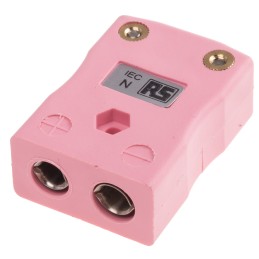 1 pcs - RS PRO In-Line Thermocouple Connector for Use with Type N Thermocouple, Standard Size, IEC Standard