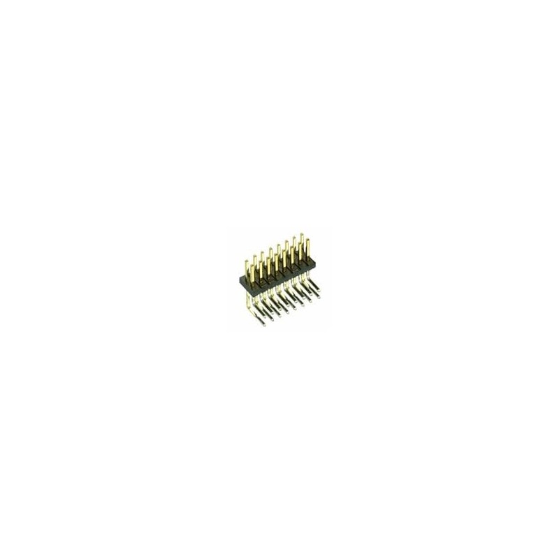 10 pcs : M50-3900842 - Headers & Wire Housings 8+8 DIL PIN HDR HORIZ Au/Sn