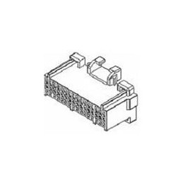10 pcs : 12110115 - Automotive Connectors 32P FEMALE DK BLUE MP 100 SERIES 5AMPS
