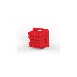 10 pcs : 1-1981970-2 - Board to Board & Mezzanine Connectors GIC2.5W PLUG HSG 8POS 2ROW RED