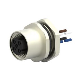 1 pcs - TE Connectivity Straight Female 4 way M12 to Unterminated Sensor Actuator Cable, 200mm