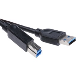1 pcs - Roline USB 3.0 Cable, Male USB A to Male USB B Cable, 1.8m