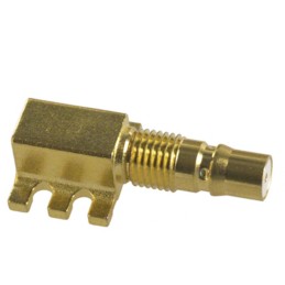 1 pcs - Amphenol RF, jack PCB Mount QMA Connector, Solder Termination, Right Angle Body