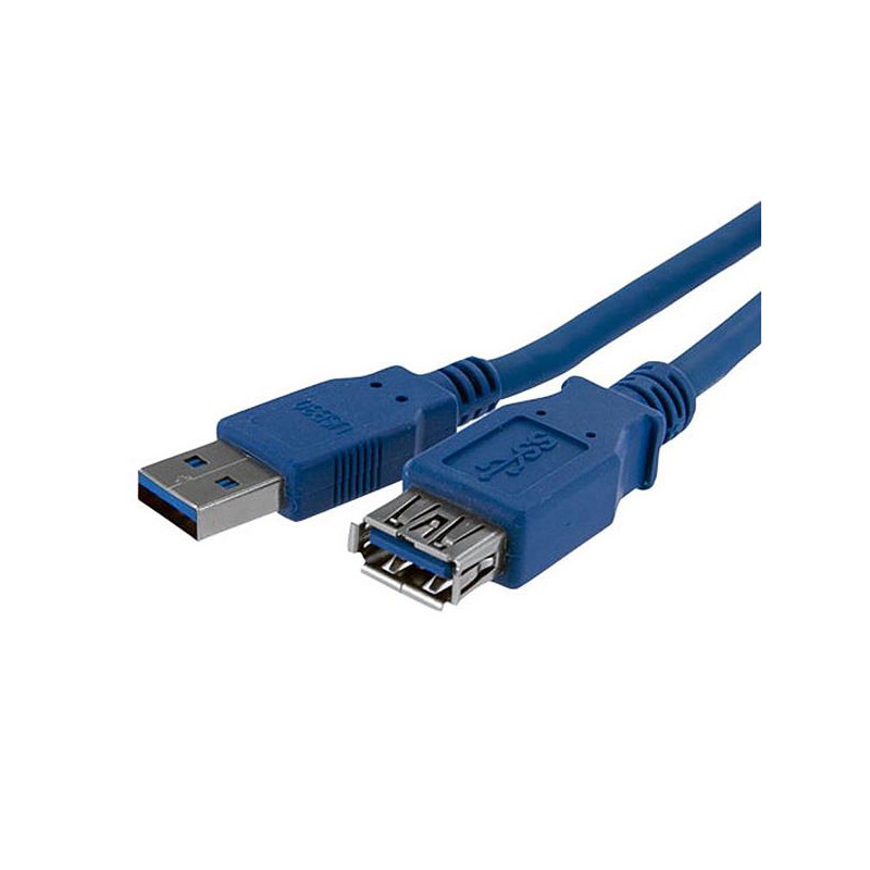 1 pcs - StarTech.com USB 3.0 Cable, Male USB A to Female USB A USB Extension Cable, 1m