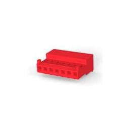 10 pcs : 3-643813-7 - Headers & Wire Housings 7P 22AWG TIN CLSD WITH TAB W/RED STRPE