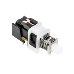 5 pcs - C & K Push Button Switch, Latching, Through Hole, DPDT, 15V dc