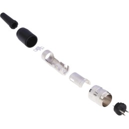 1 pcs - Amphenol Industrial, C 091 A 3 Pole M16 Din Plug, DIN 41524, 4A, 300 V IP40, Screw Lock, Male, Cable Mount