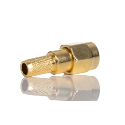1 pcs - RS PRO, Plug Cable Mount SMA Connector, 50Ω, Crimp Termination, Straight Body