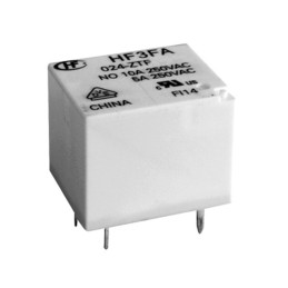 5 pcs - Hongfa Europe GMBH PCB Mount Power Relay, 5V dc Coil, 15A Switching Current, SPST