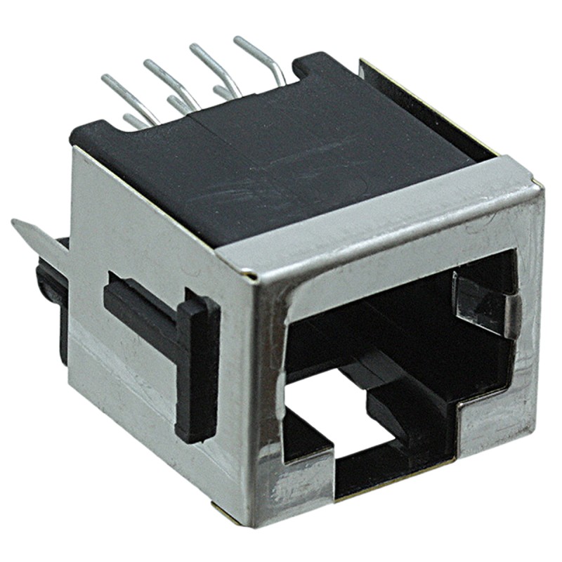 1 pcs - TE Connectivity 100616 Series Female RJ45 Connector, Through Hole, Cat3