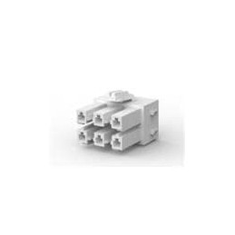 10 pcs : 179862-1 - Headers & Wire Housings AMP POWER D/LOCK PLUG HSG 6P