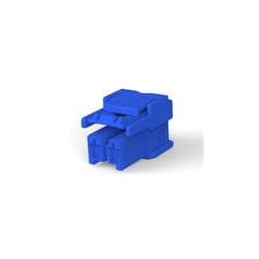 10 pcs : 3-1971773-2 - Headers & Wire Housings 1x2 plug housing Key C blu
