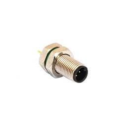 1 pcs - Bulgin Circular Connector, 3 Contacts, Rear Mount, M5 Connector, Plug, Male, IP67, Buccaneer M5 Series